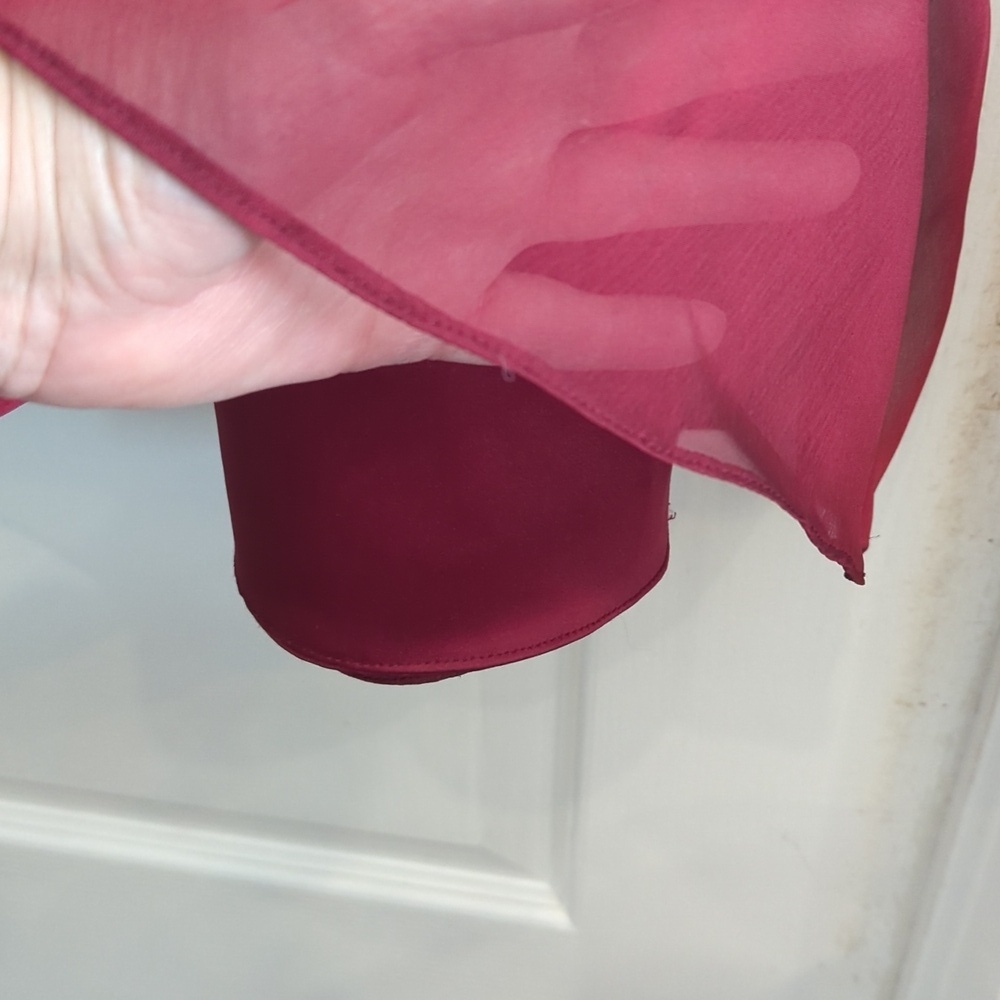 Satin And Chiffon Skirt - Picture 2 of 6